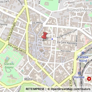 Mappa Piazza Giovine Italia, 3, 21100 Varese, Varese (Lombardia)