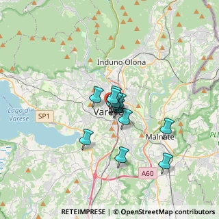 Mappa Via Gioacchino Rossini, 21100 Varese VA, Italia (1.97692)