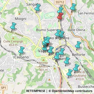 Mappa Via Gioacchino Rossini, 21100 Varese VA, Italia (0.977)