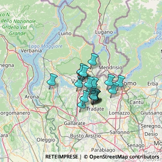 Mappa Via Gioacchino Rossini, 21100 Varese VA, Italia (8.715)