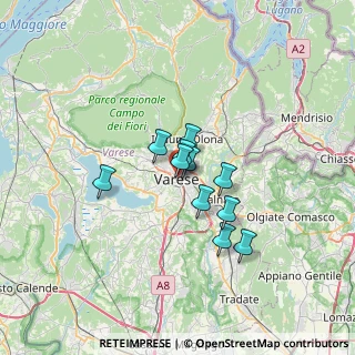 Mappa Via Gioacchino Rossini, 21100 Varese VA, Italia (4.34727)