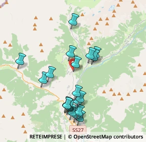 Mappa Fraz. La Cretaz, 11010 Doues AO, Italia (3.757)
