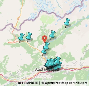 Mappa Fraz. La Cretaz, 11010 Doues AO, Italia (8.373)