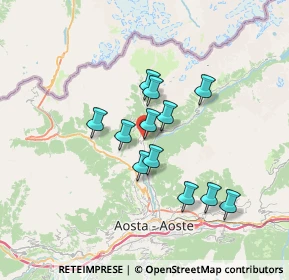 Mappa Fraz. La Cretaz, 11010 Doues AO, Italia (5.3875)