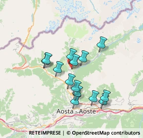 Mappa Fraz. La Cretaz, 11010 Doues AO, Italia (5.85571)