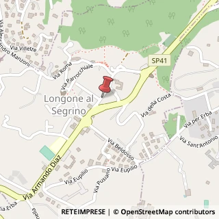 Mappa Via Risorgimento, 4, 22030 Longone al Segrino, Como (Lombardia)