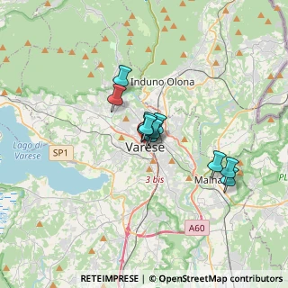 Mappa Via Giuseppe Ferrari, 21100 Varese VA, Italia (2.11091)