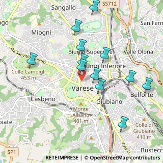 Mappa Via Giuseppe Ferrari, 21100 Varese VA, Italia (0.97333)