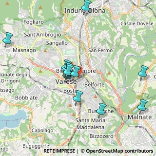 Mappa Via Nuccia Casula, 21100 Varese VA, Italia (1.82923)