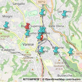 Mappa Via Nuccia Casula, 21100 Varese VA, Italia (0.97909)