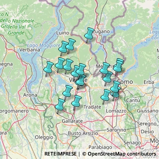 Mappa Via Nuccia Casula, 21100 Varese VA, Italia (11.3135)
