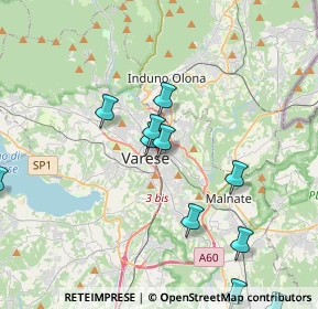 Mappa Via Nuccia Casula, 21100 Varese VA, Italia (4.33727)