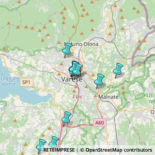 Mappa Via Nuccia Casula, 21100 Varese VA, Italia (2.87615)