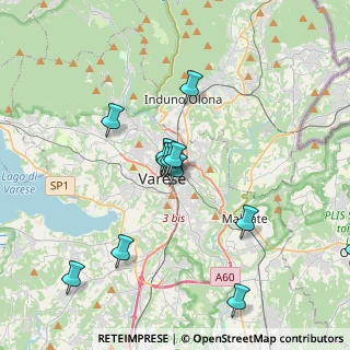 Mappa Via Nuccia Casula, 21100 Varese VA, Italia (3.50154)