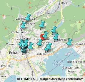 Mappa Via S. Carlo, 22030 Longone Al Segrino CO, Italia (1.645)