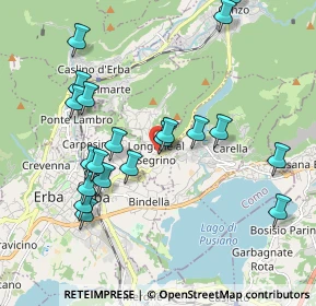 Mappa Via S. Carlo, 22030 Longone Al Segrino CO, Italia (2.0385)