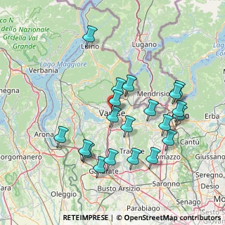 Mappa Via Cavour Camillo Benso Conte, 21100 Varese VA, Italia (15.0565)