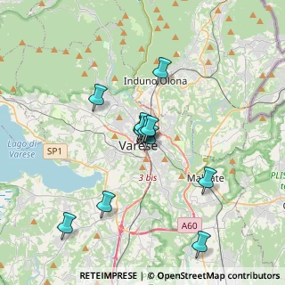Mappa Via Cavour Camillo Benso Conte, 21100 Varese VA, Italia (3.38308)