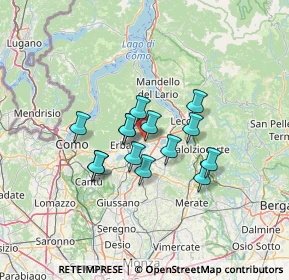 Mappa Via Trento, 22030 Cesana Brianza LC, Italia (9.50214)