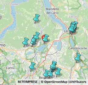 Mappa Via Trento, 22030 Cesana Brianza LC, Italia (9.1255)