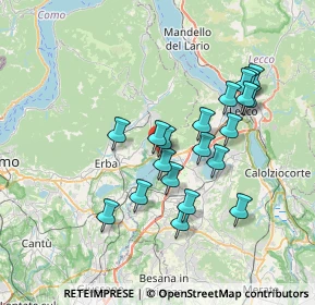 Mappa Via Trento, 22030 Cesana Brianza LC, Italia (6.545)