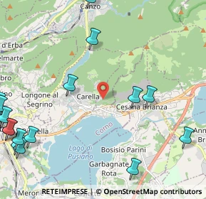 Mappa Via Trento, 22030 Cesana Brianza LC, Italia (3.3995)