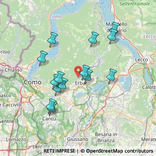 Mappa Via dei Castani, 22036 Erba CO, Italia (7.12071)