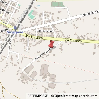 Mappa Via Ex Bombardieri, 7, 31058 Susegana, Treviso (Veneto)