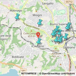 Mappa Via Ortigara, 21100 Varese VA, Italia (1.13692)