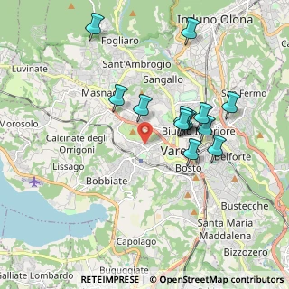 Mappa Via Ortigara, 21100 Varese VA, Italia (1.69769)