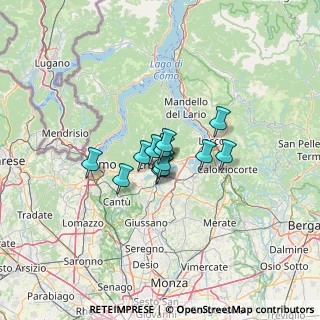 Mappa Via Como, 22030 Longone Al Segrino CO, Italia (7.245)
