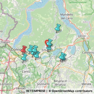 Mappa Via Hayez, 22036 Erba CO, Italia (6.29455)