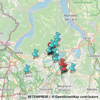 Mappa Via Hayez, 22036 Erba CO, Italia (5.43412)