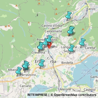 Mappa Via Hayez, 22036 Erba CO, Italia (2.04286)