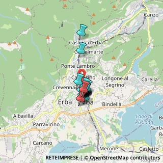 Mappa Via Hayez, 22036 Erba CO, Italia (1.00412)