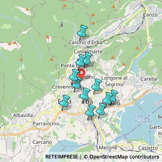 Mappa Via Hayez, 22036 Erba CO, Italia (1.4125)