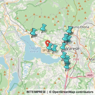 Mappa Via S. Candido, 21100 Varese VA, Italia (3.366)