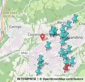 Mappa 24026 Cazzano Sant'Andrea BG, Italia (1.093)