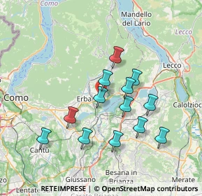 Mappa Via Raffaello Sanzio, 22036 Erba CO, Italia (6.45692)