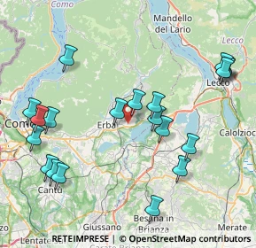 Mappa Via Raffaello Sanzio, 22036 Erba CO, Italia (9.143)