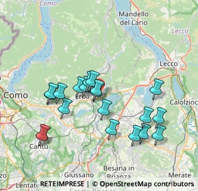 Mappa Via Raffaello Sanzio, 22036 Erba CO, Italia (6.8375)