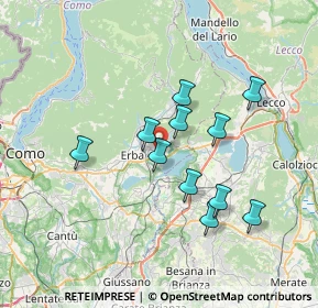 Mappa Via Raffaello Sanzio, 22036 Erba CO, Italia (6.13636)
