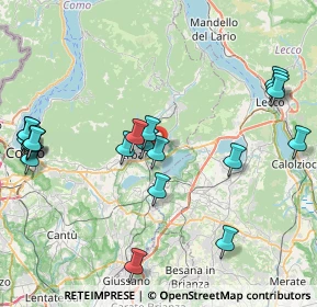 Mappa Via Raffaello Sanzio, 22036 Erba CO, Italia (9.4255)