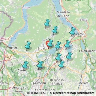 Mappa Via Raffaello Sanzio, 22036 Erba CO, Italia (7.00231)