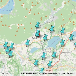 Mappa Via Alessandro Volta, 22036 Erba CO, Italia (5.445)