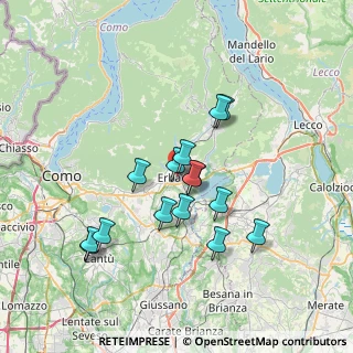 Mappa Via Alessandro Volta, 22036 Erba CO, Italia (6.13667)