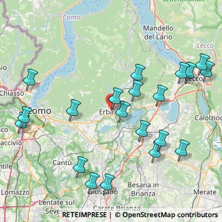 Mappa Via Alessandro Volta, 22036 Erba CO, Italia (9.8435)