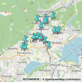 Mappa Via Alessandro Volta, 22036 Erba CO, Italia (1.40188)