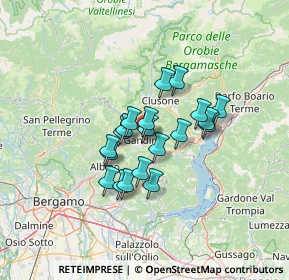 Mappa Via Nullo F., 24024 Gandino BG, Italia (9.351)