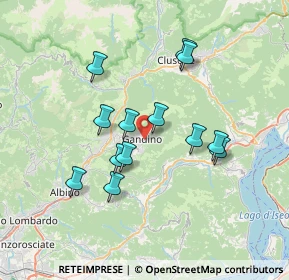 Mappa Via Nullo F., 24024 Gandino BG, Italia (6.21769)